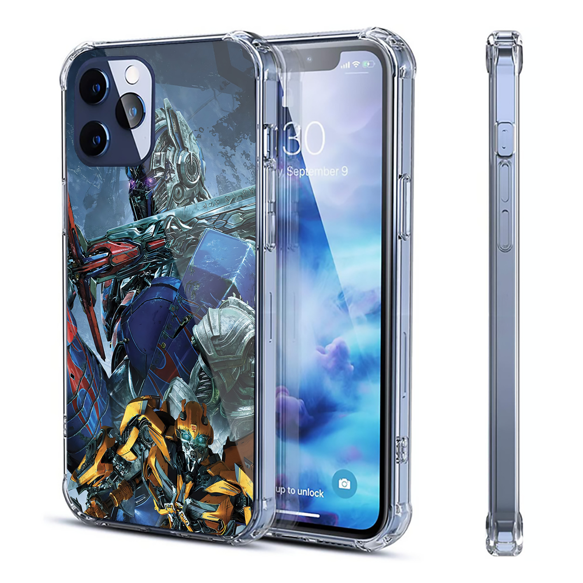 （画像用） Transformers トランスフォーマー 【iPhone 12シリーズ対応】透明スマホケース（クリアソフトケース）